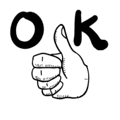 ちょっとゴツめの指・手サイン