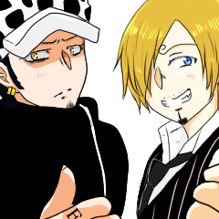 ONE PIECE サンジとローのスタンプ