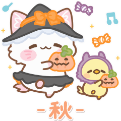 子ねこモニカの動く可愛いスタンプpetit01