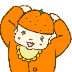赤ちゃんスタンプ（オレンジバージョン）
