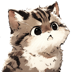 tabby cat with a bit of stubborn temper