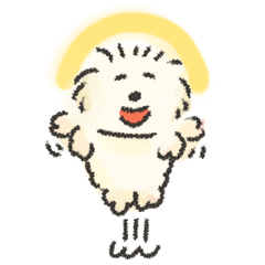 犬たちの詩にちなんだスタンプ