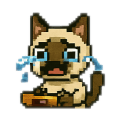 Pixel Series V2 Siamese cat seal point
