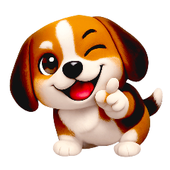 Cute 3D Puppy Daily Emotions