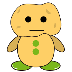 いもるくん。よく使う敬語スタンプです