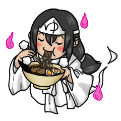 幽霊の幽ちゃん 食べ物編(文字無しVer)