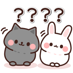 くろねことしろうさの日常