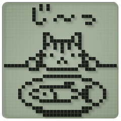 液晶ドット絵にゃんこ