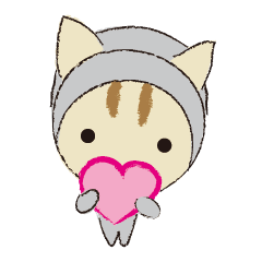 私の気持ちを話すネコ