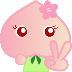 ピーチ日常会話スタンプ”桃”