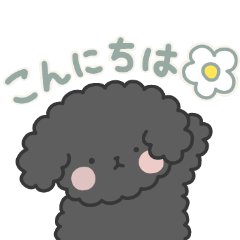 トイプードルなのです。(グレー•黒)