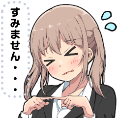 社畜ツインテール メッセージスタンプ