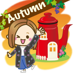 大人が使える日常スタンプ7【秋】