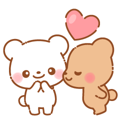 なかよし♡くまさんの毎日使えるスタンプ♡