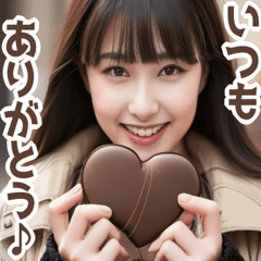 気持ちを伝えるほっこりチョコガールズ