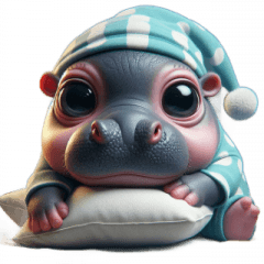 飛び出す目のカバ - 面白い日常