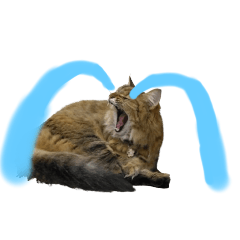 猫のスタンプ(クオリティ低)