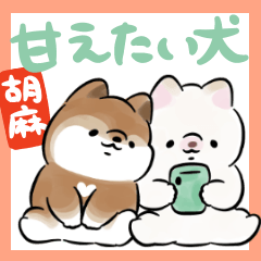 甘えたい犬<胡麻>