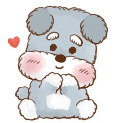 ふわもこシュナウザーちゃん