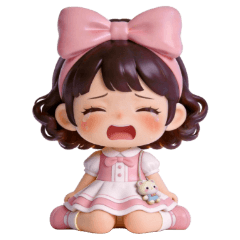 かわいいニニの大きなステッカー2