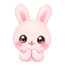 pink RabbitSticker