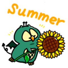 悪魔みみずく、夏を乗り切る！