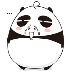 ぱんだマンのポップでキュートなスタンプ