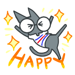 メガネのネコ　トム