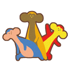 たのしげなさるたち