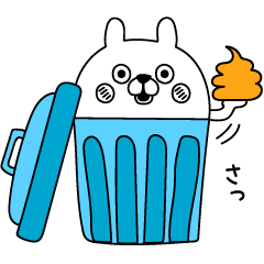 気が緩んでるうさぎ片手にうんこRe