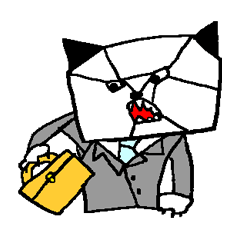 くろみみ ねこ(キュビズム ver.)