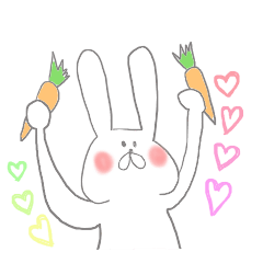 うさぎの敬語スタンプ