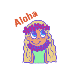 ポップな南国フラガールハワイちゃん