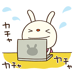 仕事で使える☆てるてるうさぎ