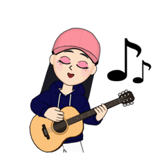 ハッピー楽しいスタンプ