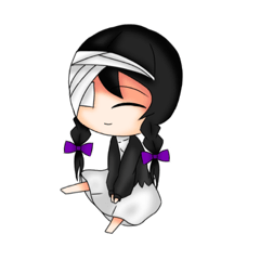 【反転世界】お座りグレイちゃん