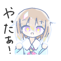 むぎちゃの作画崩壊スタンプ