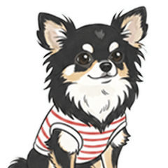 くろたんポメッチ ポメチワスタンプ