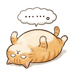 虚無MAX！おデブな白目ねこ