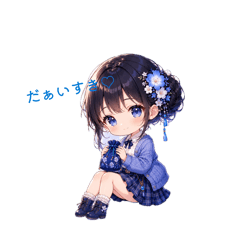 女の子ミニキャラ