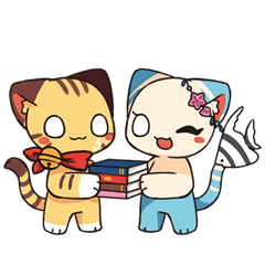 九蔵喵窩 雷と魚秘書