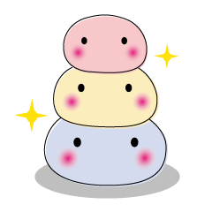 家族で使えるスタンプ（丸っこいもの）