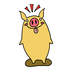 かわいいブタ君