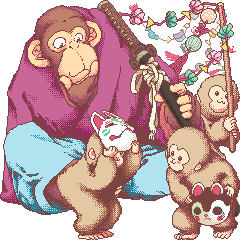 静止 サムライちんぱんじー in THA