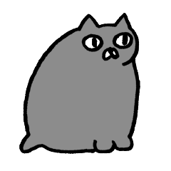 表情がわかりづらいよ！ネコ