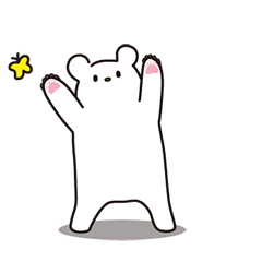 シンプルなくま。動くやつ。