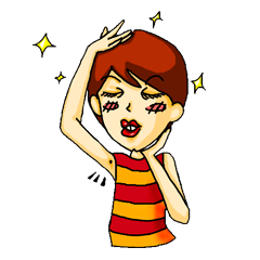 大きな前歯の女の子