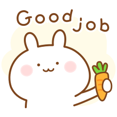 シンプルかわいいうさぎの英語