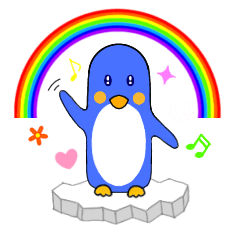 毎日使えるペンギンのあいさつスタンプ