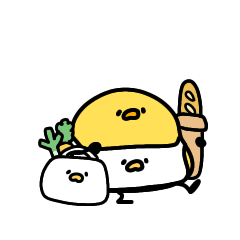 家事するへんてこなヒヨコ